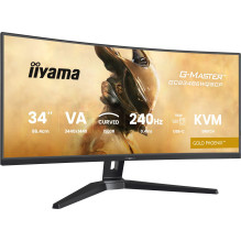iiyama G-MASTER GCB3486WQSCP-B1 computer monitor 86.4 cm (34") 3440 x 1440 pixels UltraWide Quad HD Black