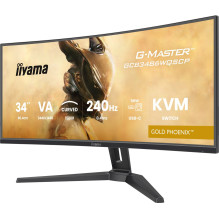 iiyama G-MASTER GCB3486WQSCP-B1 computer monitor 86.4 cm (34") 3440 x 1440 pixels UltraWide Quad HD Black