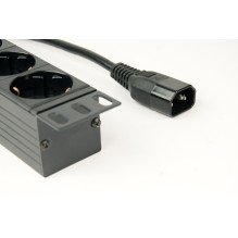 Power Distribution Unit - Gembird C14, Black Power Distribution Unit - Gembird C14, Black