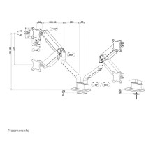 Neomounts DS70S-950BL2 monitor mount / stand