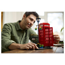 LEGO Ideas Raudona Londono telefono būdelė LEGO Ideas Raudona Londono telefono būdelė