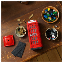 LEGO Ideas Raudona Londono telefono būdelė LEGO Ideas Raudona Londono telefono būdelė