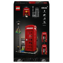 LEGO Ideas Raudona Londono telefono būdelė LEGO Ideas Raudona Londono telefono būdelė