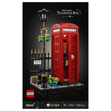 LEGO Ideas Raudona Londono telefono būdelė LEGO Ideas Raudona Londono telefono būdelė