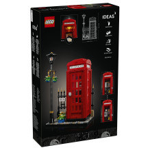 LEGO Ideas Raudona Londono telefono būdelė LEGO Ideas Raudona Londono telefono būdelė