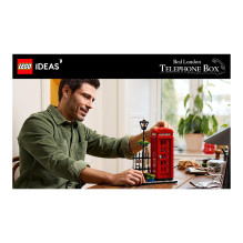 LEGO Ideas Raudona Londono telefono būdelė LEGO Ideas Raudona Londono telefono būdelė