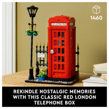 LEGO Ideas Raudona Londono telefono būdelė LEGO Ideas Raudona Londono telefono būdelė