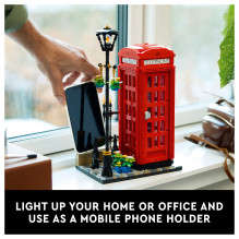 LEGO Ideas Raudona Londono telefono būdelė LEGO Ideas Raudona Londono telefono būdelė