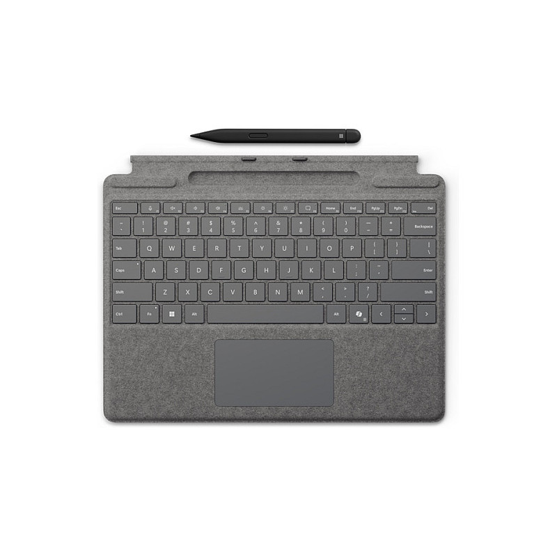 „Microsoft Surface Pro“ klaviatūra su plonu rašikliu verslui