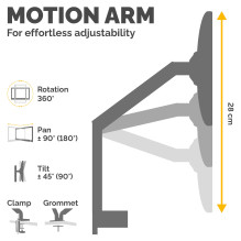 Fellowes Platinum Series 8042601 monitor mount / stand