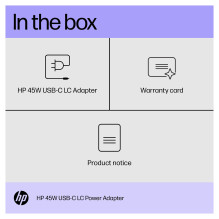 HP 45W USB-C LC maitinimo adapteris, maitinimo adapteris / keitiklis HP 45W USB-C LC maitinimo adapteris, maitinimo adapteris / keitiklis