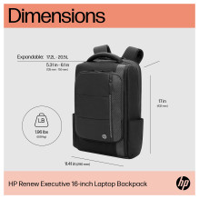 HP Renew Executive 16-inch Laptop Backpack HP Renew Executive 16-inch Laptop Backpack