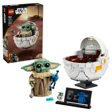 LEGO Star Wars Grogu su skraidančiu vežimėliu