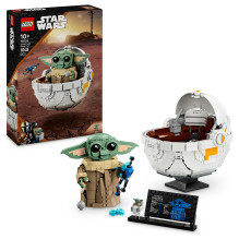 LEGO Star Wars Grogu su skraidančiu vežimėliu