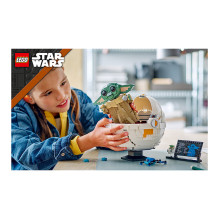 LEGO Star Wars Grogu su skraidančiu vežimėliu