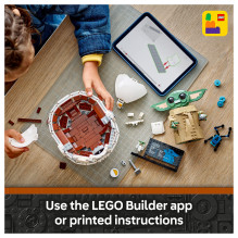 LEGO Star Wars Grogu su skraidančiu vežimėliu