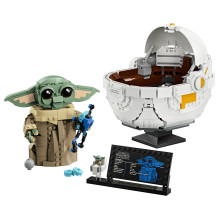 LEGO Star Wars Grogu su skraidančiu vežimėliu