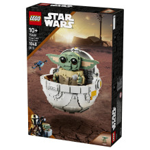 LEGO Star Wars Grogu su skraidančiu vežimėliu