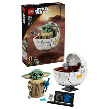 LEGO Star Wars Grogu su skraidančiu vežimėliu