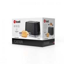 TO280C ELDOM skrudintuvas TOSTI, bandelių lentynėlė, atitirpinimo sistema, juodas