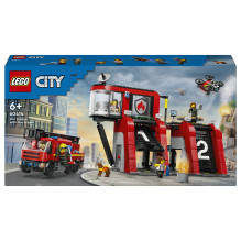 LEGO City gaisrinė su gaisrine mašina