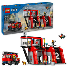 LEGO City Fire Station with Fire Engine