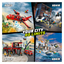 LEGO City gaisrinė su gaisrine mašina