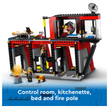 LEGO City gaisrinė su gaisrine mašina