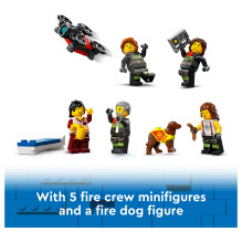 LEGO City gaisrinė su gaisrine mašina