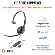 HP Poly Blackwire 3210 monofoninės USB-C ausinės + USB-C / A adapteris (didmeninė prekyba) HP Poly Blackwire 3210 monofoninės USB-C ausinės + USB-C / A adapteris (didmeninė prekyba)