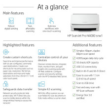 HP Scanjet Pro N4000 snw1 skaitytuvas su lapų tiekimu HP Scanjet Pro N4000 snw1 skaitytuvas su lapų tiekimu