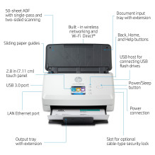 HP Scanjet Pro N4000 snw1 skaitytuvas su lapų tiekimu HP Scanjet Pro N4000 snw1 skaitytuvas su lapų tiekimu