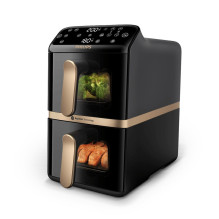 Philips 4000 series Dual Stack Airfryer Vertical Basket 10L Double Stand-alone 2750 W Hot air fryer Black Philips 4000 series Dual Stack Airfryer Vertical Basket 10L Double Stand-alone 2750 W Hot air fryer Black