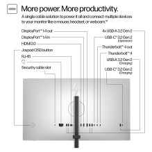 HP serijos 7 Pro 27 colių 4K „Thunderbolt 4“ monitorius – 727 pk kompiuterio monitorius