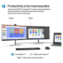 HP serijos 7 Pro 27 colių 4K „Thunderbolt 4“ monitorius – 727 pk kompiuterio monitorius