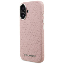 Karl Lagerfeld FW Stamped Karl MagSafe iPhone 16 Case - Pink