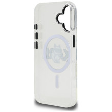 Karl Lagerfeld IML Choupette Sketch Logo MagSafe iPhone 16 Case - Clear
