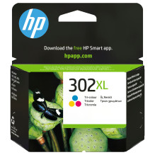 HP 302XL High Yield Tri-color Original ink cartridge HP 302XL High Yield Tri-color Original ink cartridge