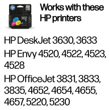 HP 302XL didelės talpos trijų spalvų originali rašalo kasetė