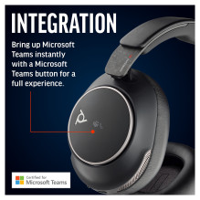 HP Poly Voyager Surround 80 UC USB-C Headset +USB-C / A Adapter