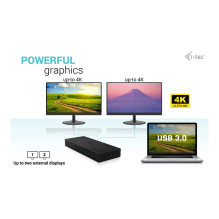 i-tec CATRIPLE4KDOCKPD2 laptop dock / port replicator