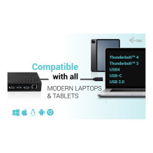i-tec CATRIPLE4KDOCKPD2 laptop dock / port replicator