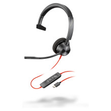HP Poly Blackwire 3310 Monaural USB-C Headset +USB-C / A Adapter HP Poly Blackwire 3310 Monaural USB-C Headset +USB-C / A Adapter