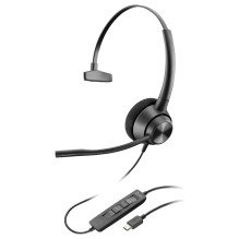 HP Poly EncorePro 310 USB-C monofoninės ausinės su TAA HP Poly EncorePro 310 USB-C monofoninės ausinės su TAA