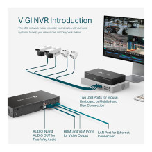 TP-Link VIGI NVR1008H tinklo vaizdo įrašymo įrenginys