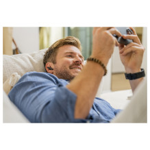 HP Poly Voyager Free 60+ UC Carbon Black Earbuds +BT700 USB-C Adapter +Touchscreen Charge Case