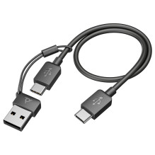 HP Poly Voyager Focus 2 USB-CC ausinės su USB-C / A adapteriu HP Poly Voyager Focus 2 USB-CC ausinės su USB-C / A adapteriu
