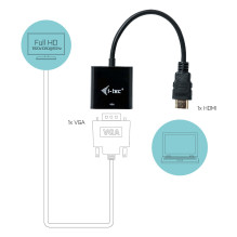 „i-tec HDMI2VGAADA“ vaizdo kabelio adapteris „i-tec HDMI2VGAADA“ vaizdo kabelio adapteris