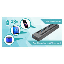 „i-tec U3CHARGEHUB13“ mobiliųjų įrenginių įkroviklis