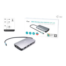 i-tec Metal C31NANODOCKVGAPD laptop dock / port replicator